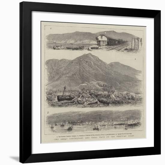 The Great Earthquake and Tidal Wave on the Peruvian Coast-null-Framed Giclee Print