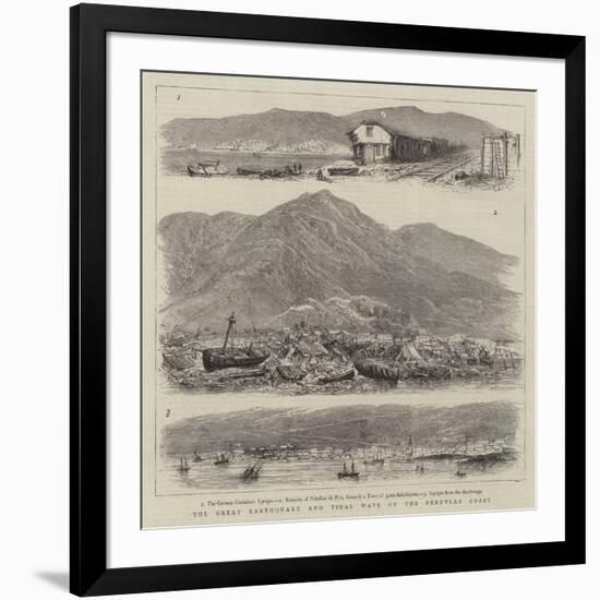 The Great Earthquake and Tidal Wave on the Peruvian Coast-null-Framed Giclee Print