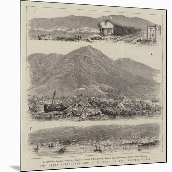 The Great Earthquake and Tidal Wave on the Peruvian Coast-null-Mounted Giclee Print