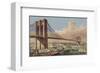 The Great East River Suspension Bridge, 1877-null-Framed Giclee Print