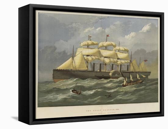 The Great Eastern, Afloat-Edwin Weedon-Framed Stretched Canvas