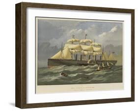 The Great Eastern, Afloat-Edwin Weedon-Framed Giclee Print