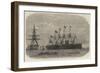 The Great Eastern Leaving Sheerness with the Atlantic Telegraph Cable on Board-Edwin Weedon-Framed Giclee Print