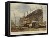 The Great Eastern on the Stocks, Stern View-John Wilson Carmichael-Framed Stretched Canvas