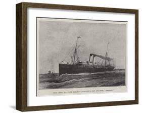 The Great Eastern Railway Company's New Steamer, Dresden-null-Framed Giclee Print