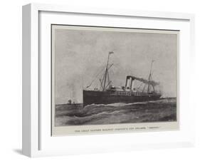 The Great Eastern Railway Company's New Steamer, Dresden-null-Framed Giclee Print