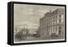 The Great Eastern Railway Terminus and Hotel at Harwich-null-Framed Stretched Canvas