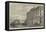 The Great Eastern Railway Terminus and Hotel at Harwich-null-Framed Stretched Canvas