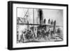 The 'Great Eastern' Recovering the Lost Atlantic Cable, 1866-Robert Dudley-Framed Giclee Print