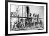 The 'Great Eastern' Recovering the Lost Atlantic Cable, 1866-Robert Dudley-Framed Giclee Print