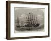 The Great Eastern Steam-Ship Leaving Sheerness with the French Atlantic Cable-Edwin Weedon-Framed Giclee Print