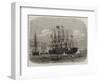 The Great Eastern Steam-Ship Leaving Sheerness with the French Atlantic Cable-Edwin Weedon-Framed Giclee Print