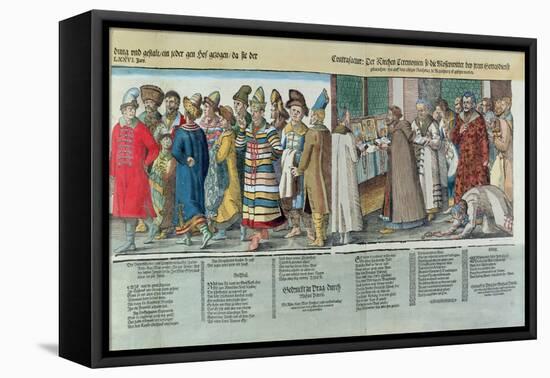 The Great Embassy of Ivan Iv-Jost Amman-Framed Stretched Canvas