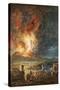 The Great Eruption of Mt. Vesuvius-Louis Jean Desprez-Stretched Canvas