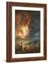 The Great Eruption of Mt. Vesuvius-Louis Jean Desprez-Framed Giclee Print