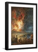 The Great Eruption of Mt. Vesuvius-Louis Jean Desprez-Framed Giclee Print