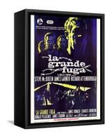 The Great Escape, (AKA La Grande Fuga), Italian Poster Art, 1963-null-Framed Stretched Canvas