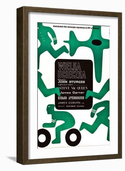 The Great Escape, (AKA Wielka Ucieczka), Polish Poster, 1963-null-Framed Art Print