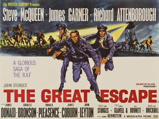 The Great Escape, UK Movie Poster, 1963' Prints | AllPosters.com