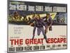 The Great Escape, UK Movie Poster, 1963-null-Mounted Art Print