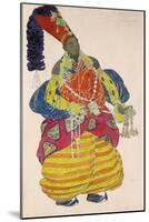 The Great Eunuch, Costume Design for Diaghilev's Production of the Ballet "Scheherazade," 1910-Leon Bakst-Mounted Giclee Print