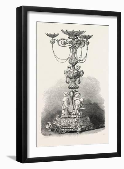 The Great Exhibition: Centre-Piece, in Bronze-null-Framed Giclee Print