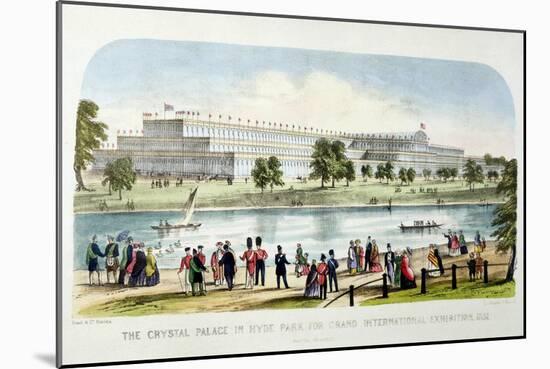 The Great Exhibition of All Nations in Hyde Park-null-Mounted Art Print