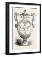 The Great Exhibition: Vase, by Messrs. Minton and Co. the Handles in Electro-Silver-null-Framed Giclee Print