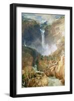 The Great Falls of the Reichenbach, 1804-J. M. W. Turner-Framed Giclee Print