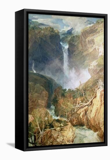 The Great Falls of the Reichenbach, 1804-J. M. W. Turner-Framed Stretched Canvas