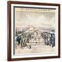 The Great Fight Between Tom Hyer and Yankee Sullivan, 1849-James S. Baillie-Framed Giclee Print