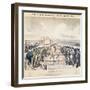 The Great Fight Between Tom Hyer and Yankee Sullivan, 1849-James S. Baillie-Framed Giclee Print