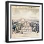 The Great Fight Between Tom Hyer and Yankee Sullivan, 1849-James S. Baillie-Framed Giclee Print