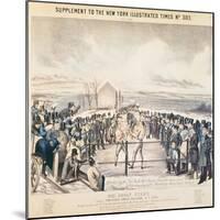 The Great Fight Between Tom Hyer and Yankee Sullivan, 1849-James S. Baillie-Mounted Giclee Print