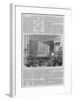 The Great Financial Panic--Intersection of Nassau and Broad Streets with Wall Street--View of the S-null-Framed Giclee Print