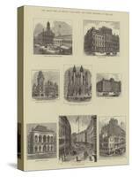 The Great Fire at Boston, USA, Views and Public Buildings in the City-null-Stretched Canvas