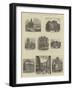 The Great Fire at Boston, USA, Views and Public Buildings in the City-null-Framed Giclee Print