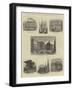 The Great Fire at Boston, USA, Views and Public Buildings in the City-null-Framed Giclee Print