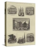 The Great Fire at Boston, USA, Views and Public Buildings in the City-null-Stretched Canvas