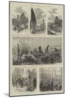 The Great Fire at Boston-null-Mounted Giclee Print