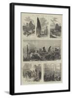 The Great Fire at Boston-null-Framed Giclee Print