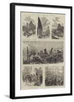 The Great Fire at Boston-null-Framed Giclee Print