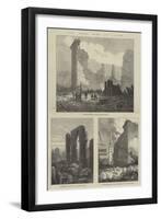The Great Fire at Boston-null-Framed Giclee Print