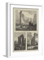 The Great Fire at Boston-null-Framed Giclee Print