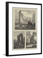 The Great Fire at Boston-null-Framed Giclee Print