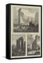 The Great Fire at Boston-null-Framed Stretched Canvas