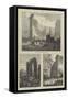 The Great Fire at Boston-null-Framed Stretched Canvas