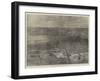 The Great Fire at Chicago, Bird's-Eye View of the City-null-Framed Giclee Print