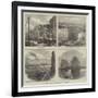 The Great Fire at Chicago, Views in the City-null-Framed Giclee Print