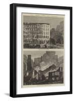 The Great Fire at Chicago-null-Framed Giclee Print